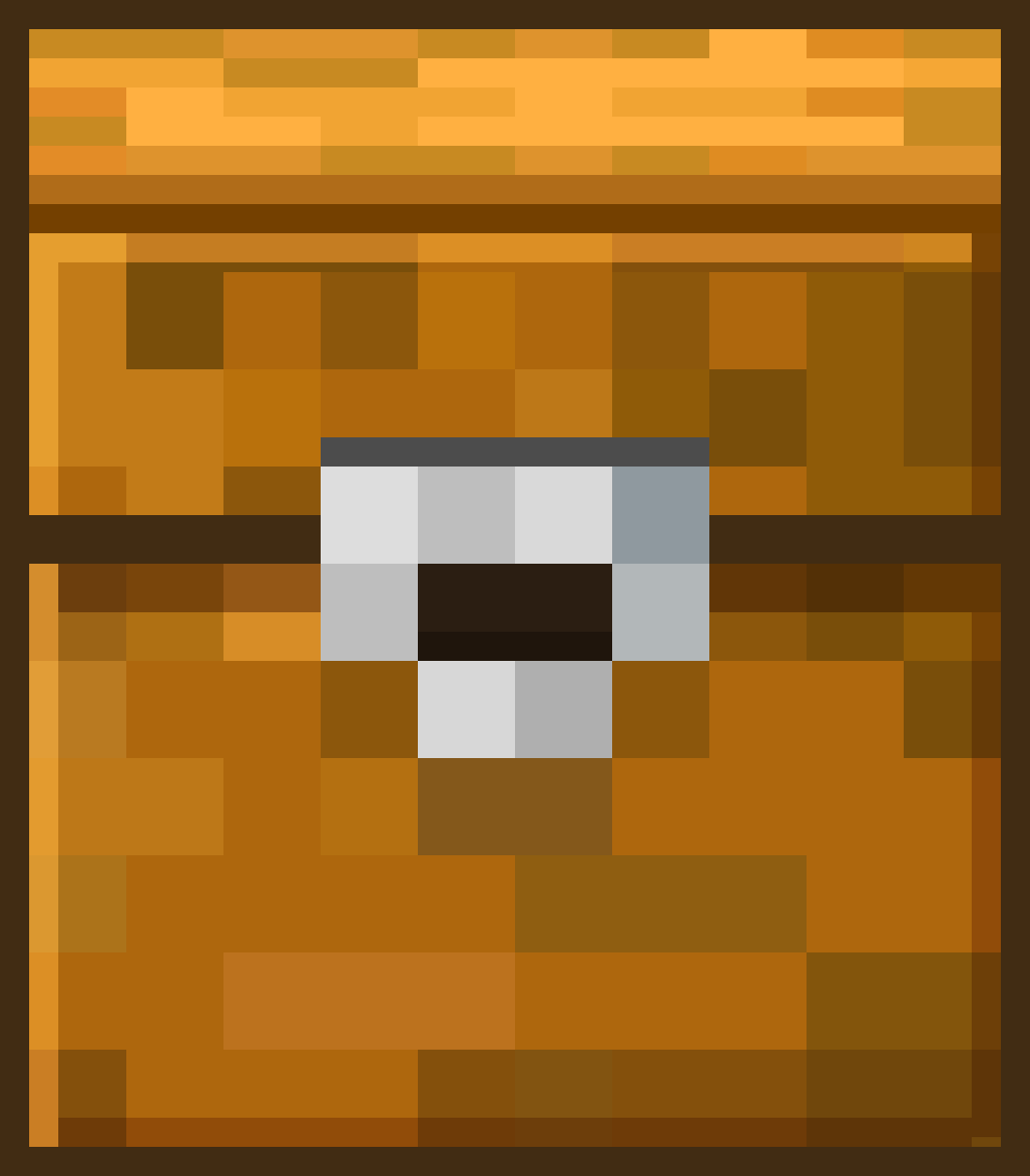 Closed bonus chest waiting on Mine Slot grid